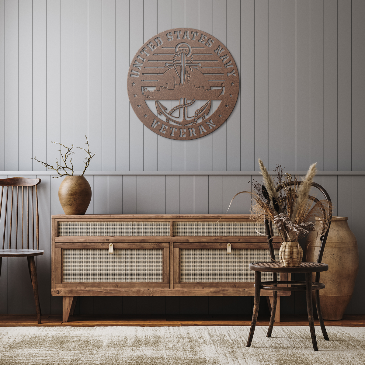 United_States_Navy_Ship_and_Sunset_Flag__Copper_Rustic_Hallway_Mockup.png_9005239