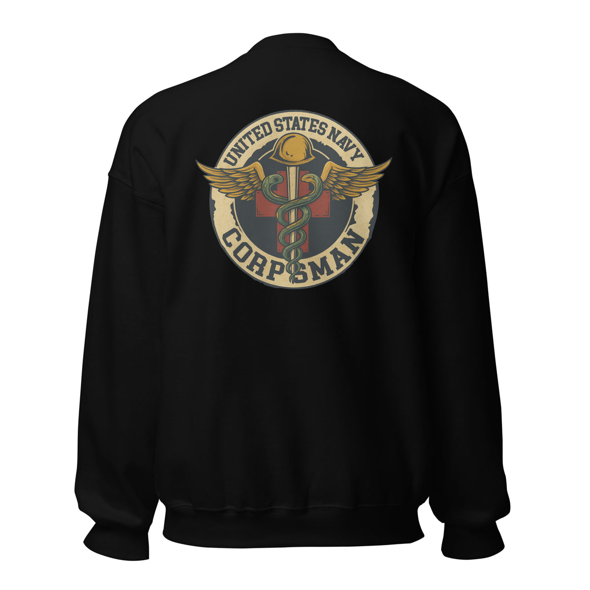 Navy FMF Corpsman Vintage Medic Crewneck Sweatshirt