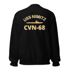 USS Nimitz CVN-68 Front & Back Crewneck Sweatshirt