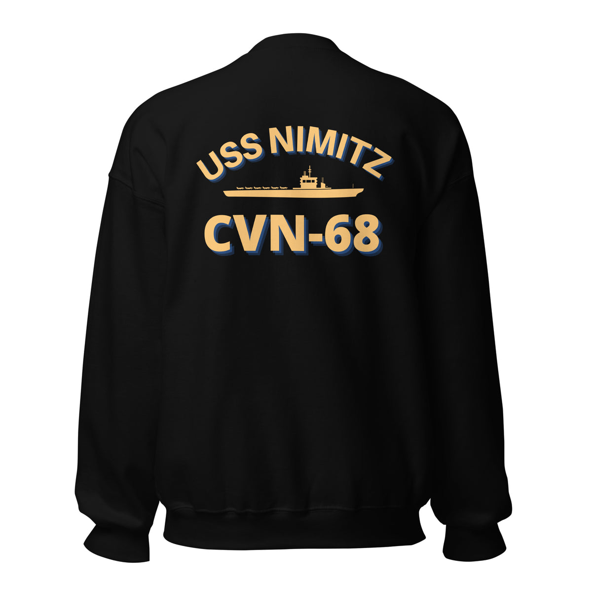 USS Nimitz CVN-68 Front & Back Crewneck Sweatshirt