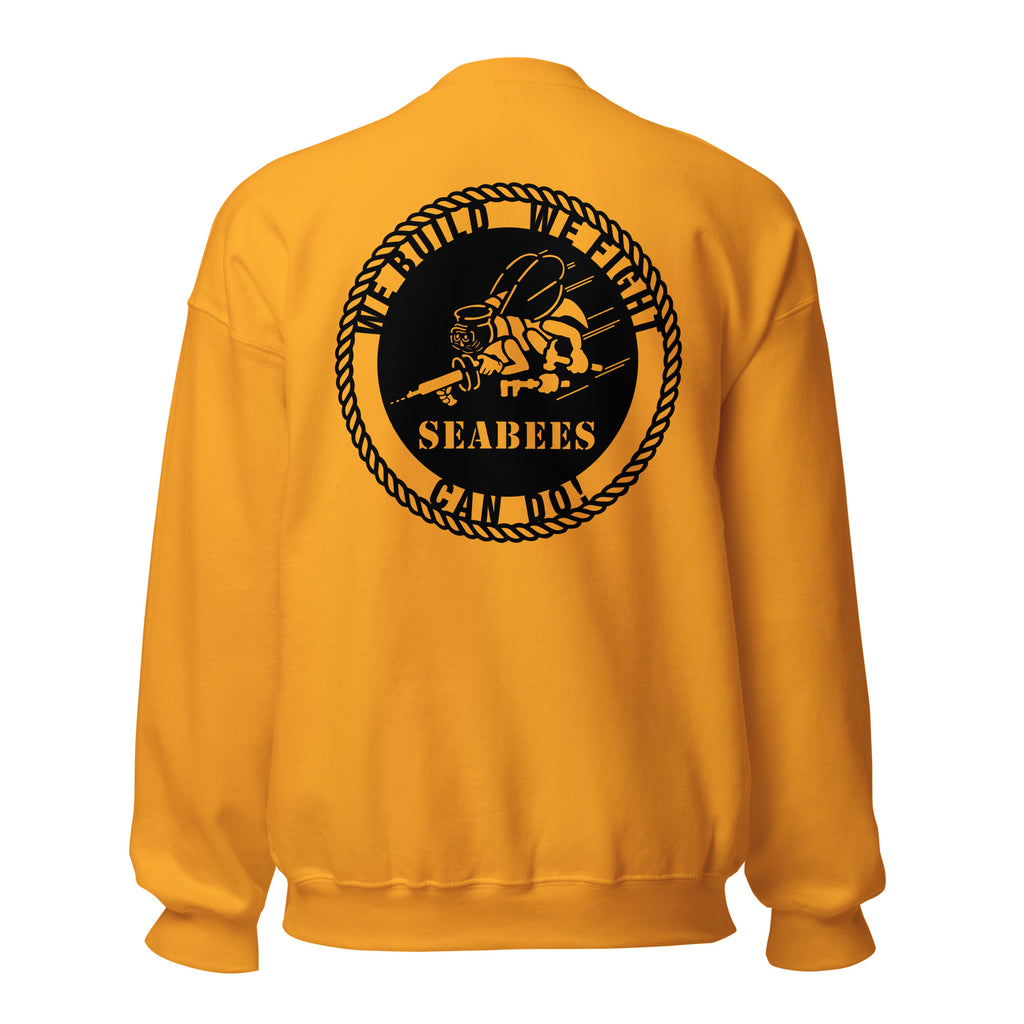 Navy Seabees We Build We Fight Crewneck Sweatshirt