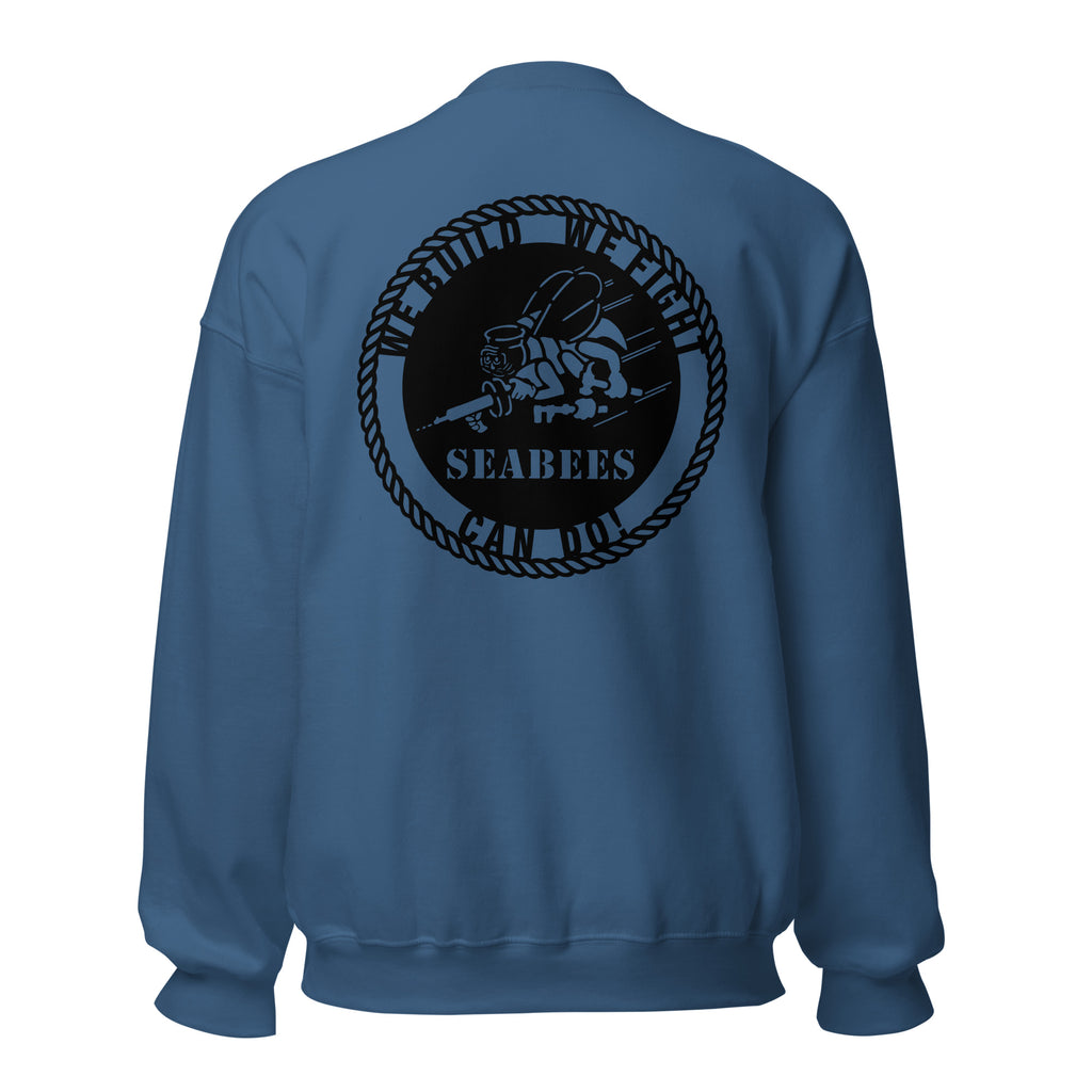 Navy Seabees We Build We Fight Crewneck Sweatshirt