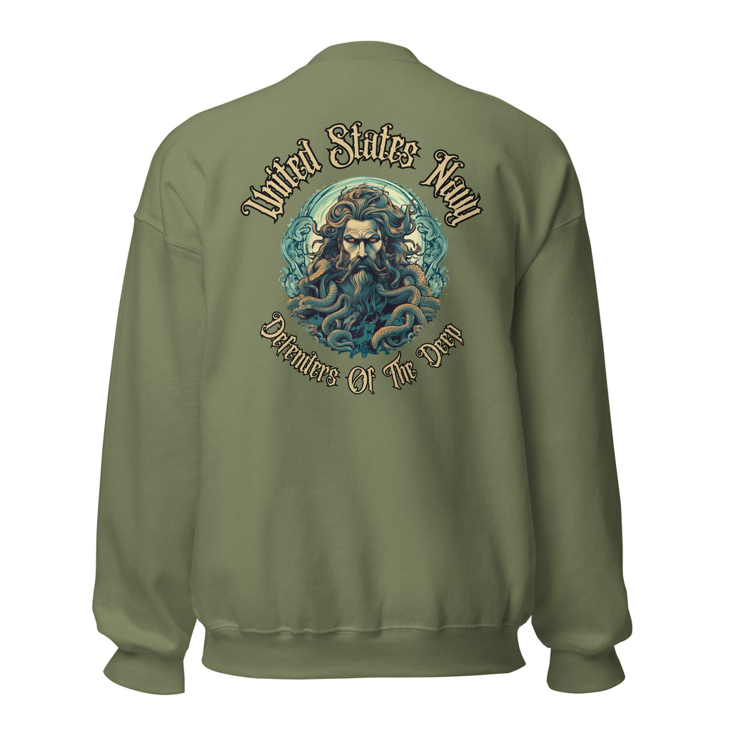 Navy Poseidon Defenders of the Deep Crewneck Sweatshirt