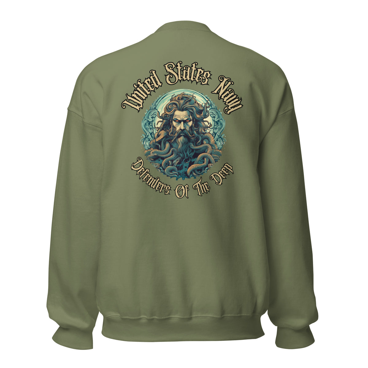 Navy Poseidon Defenders of the Deep Crewneck Sweatshirt