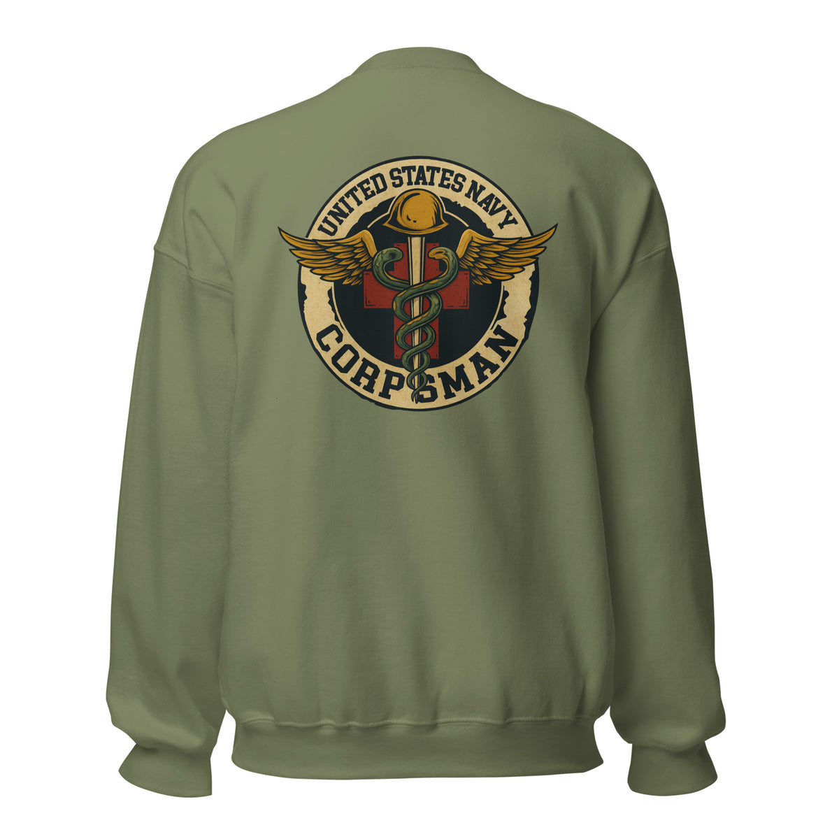 Navy FMF Corpsman Vintage Medic Crewneck Sweatshirt