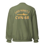 USS Nimitz CVN-68 Front & Back Crewneck Sweatshirt