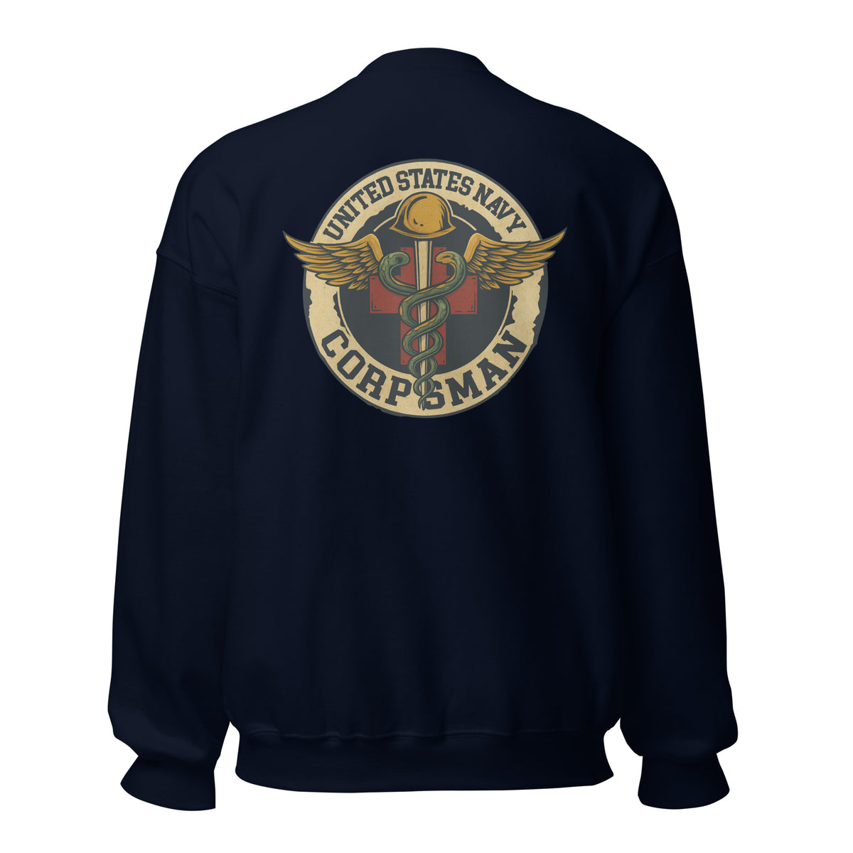 Navy FMF Corpsman Vintage Medic Crewneck Sweatshirt