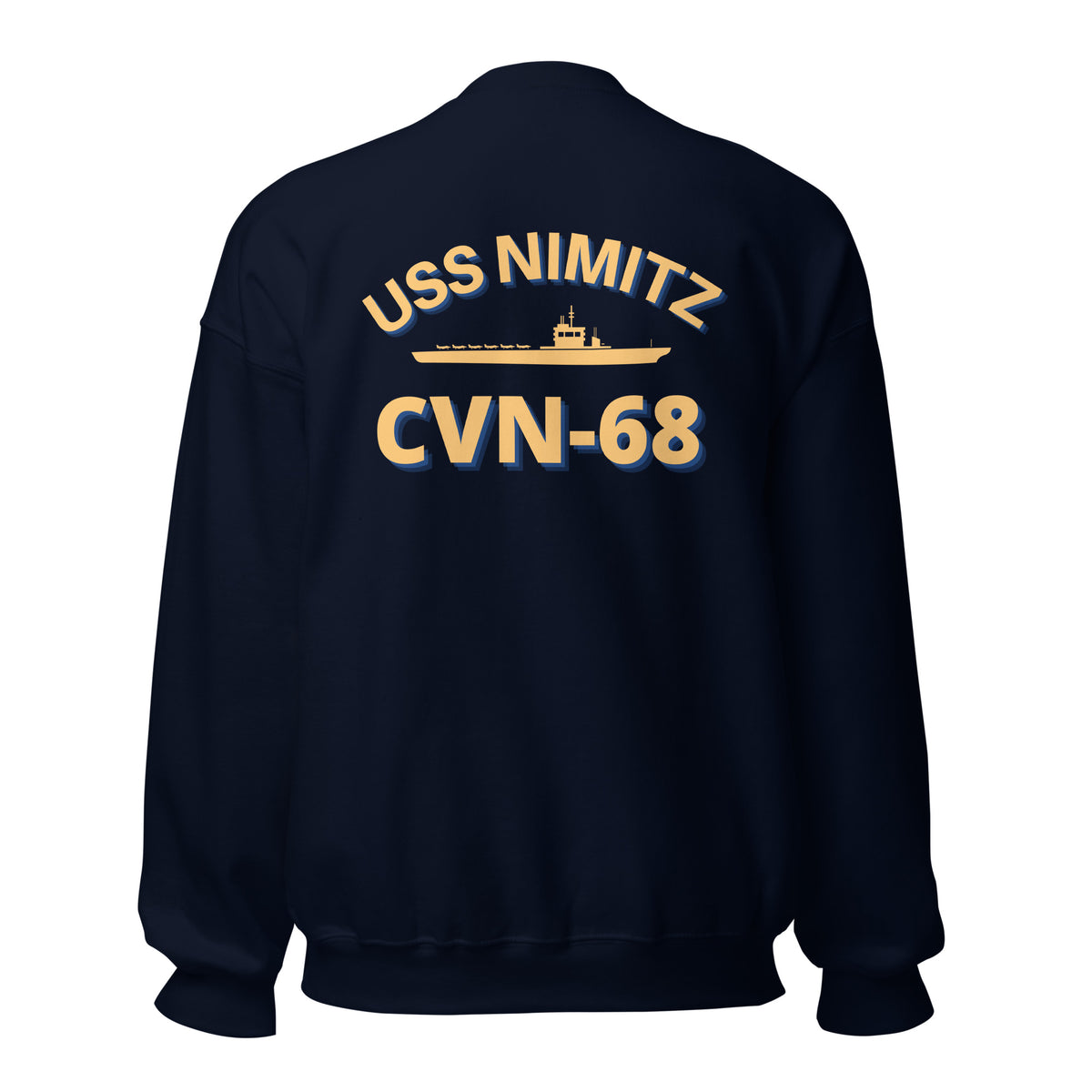 USS Nimitz CVN-68 Front & Back Crewneck Sweatshirt