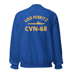 USS Nimitz CVN-68 Front & Back Crewneck Sweatshirt