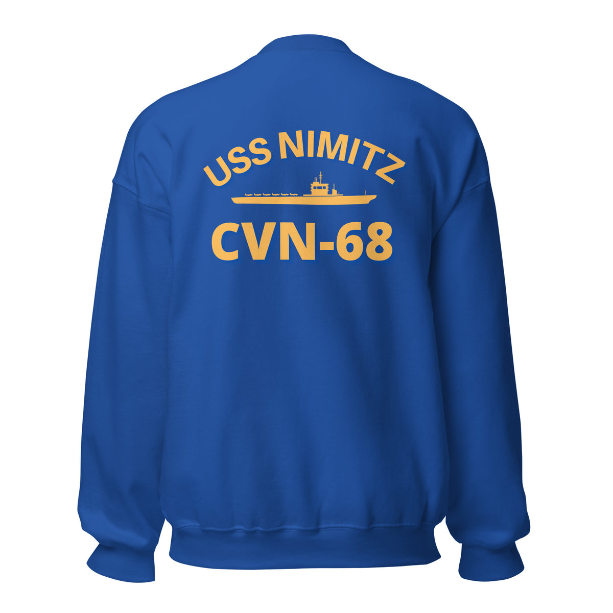 USS Nimitz CVN-68 Front & Back Crewneck Sweatshirt