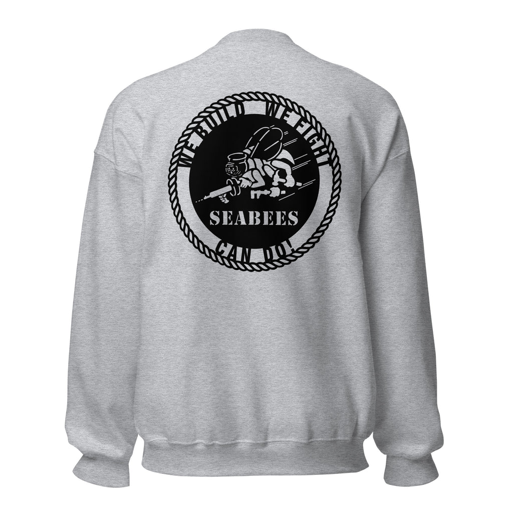Navy Seabees We Build We Fight Crewneck Sweatshirt
