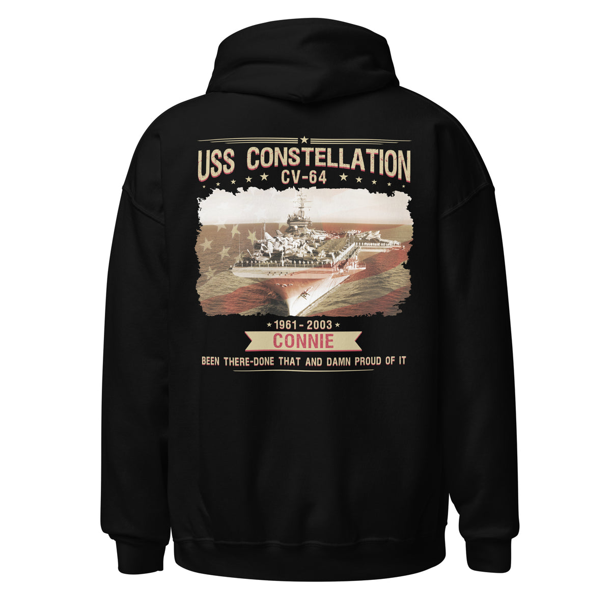 USS Constellation CV-64 Connie Tribute Hoodie