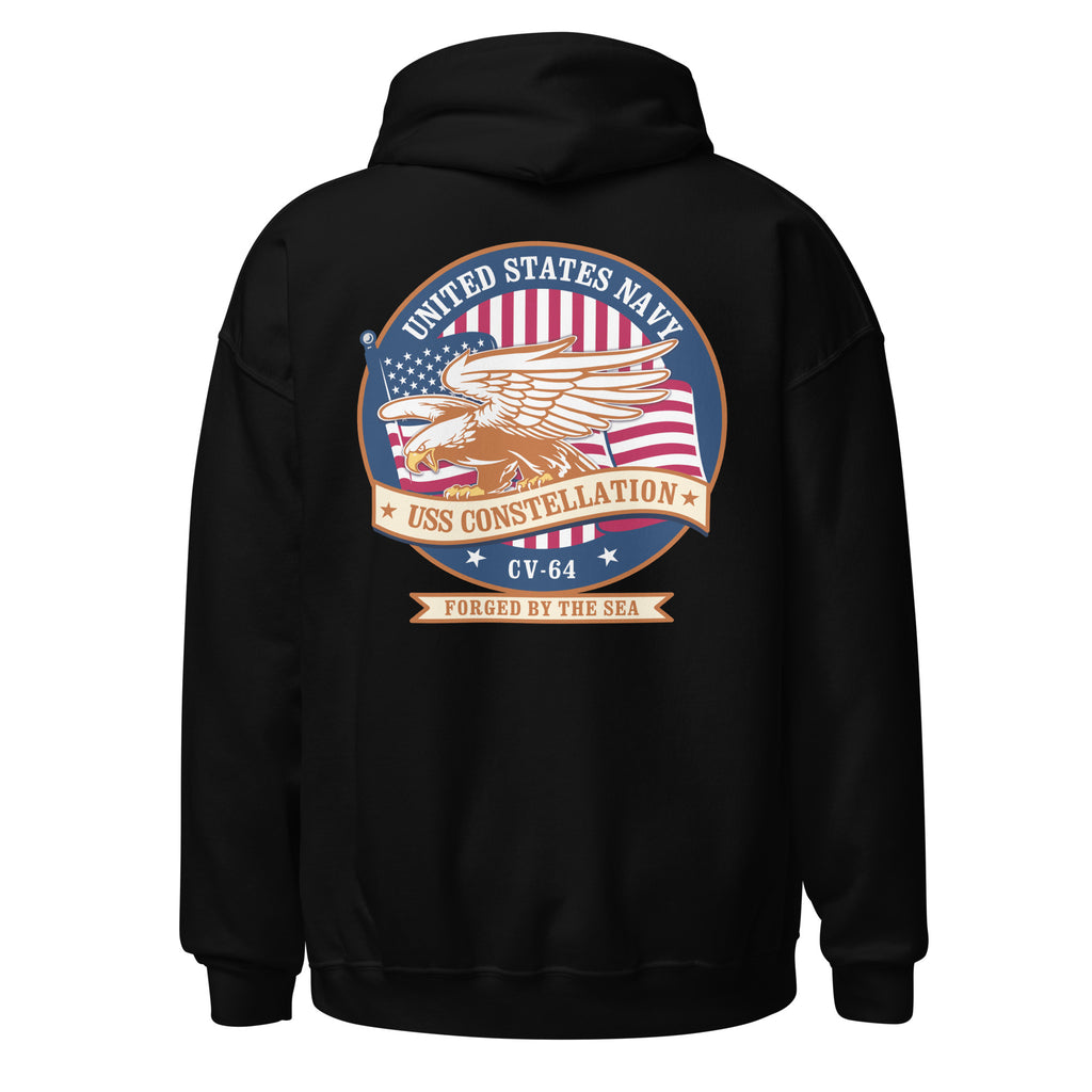 USS Constellation CV-64 Eagle Badge Hoodie