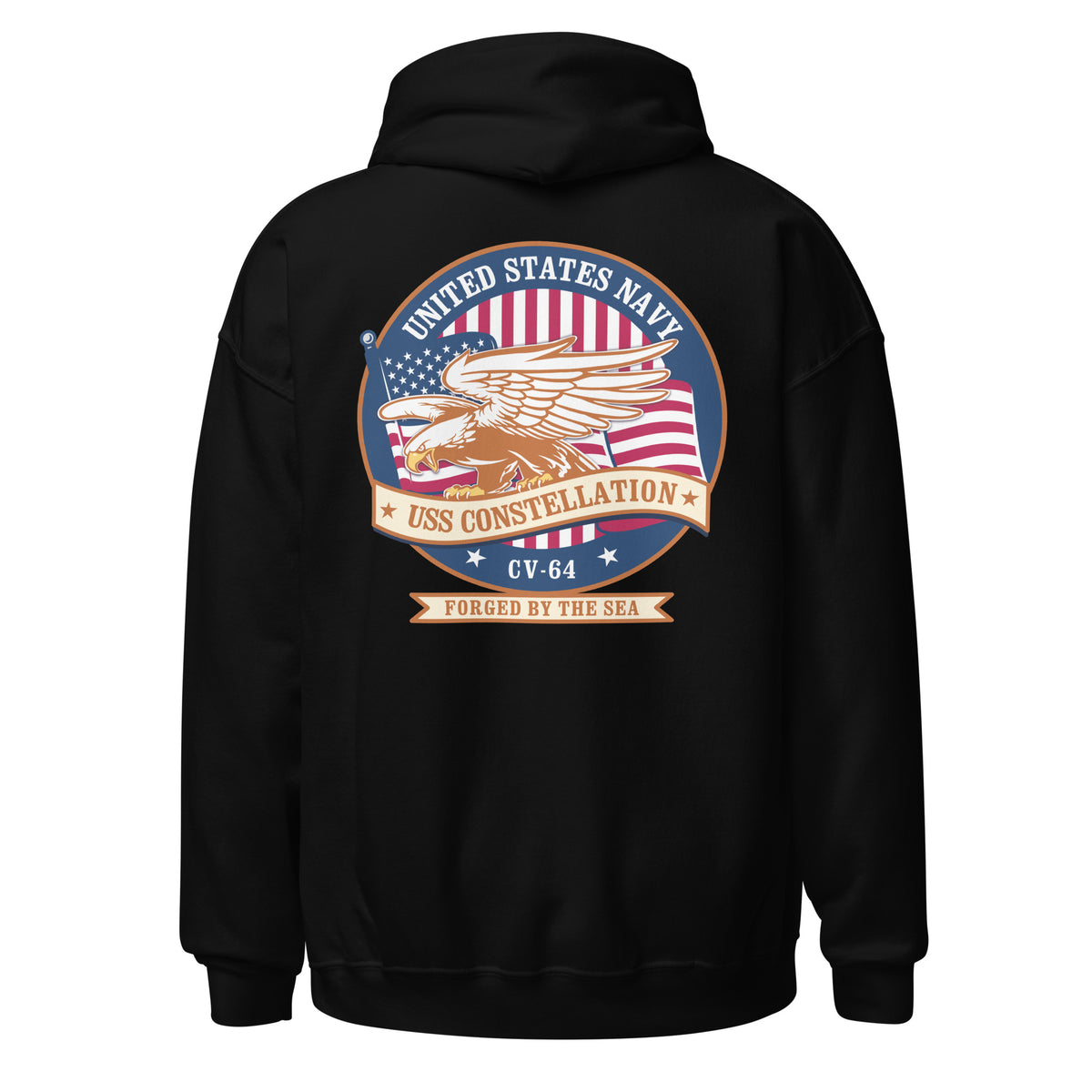 USS Constellation CV-64 Eagle Badge Hoodie