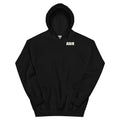 Black ABH Chocks Set hoodie front with small ABH lettering at the left chest