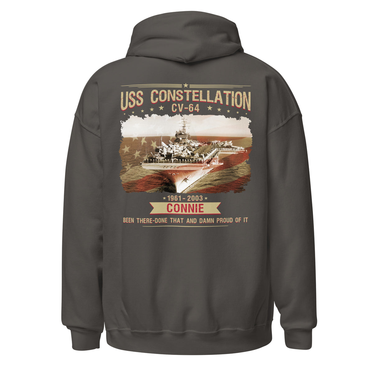 USS Constellation CV-64 Connie Tribute Hoodie