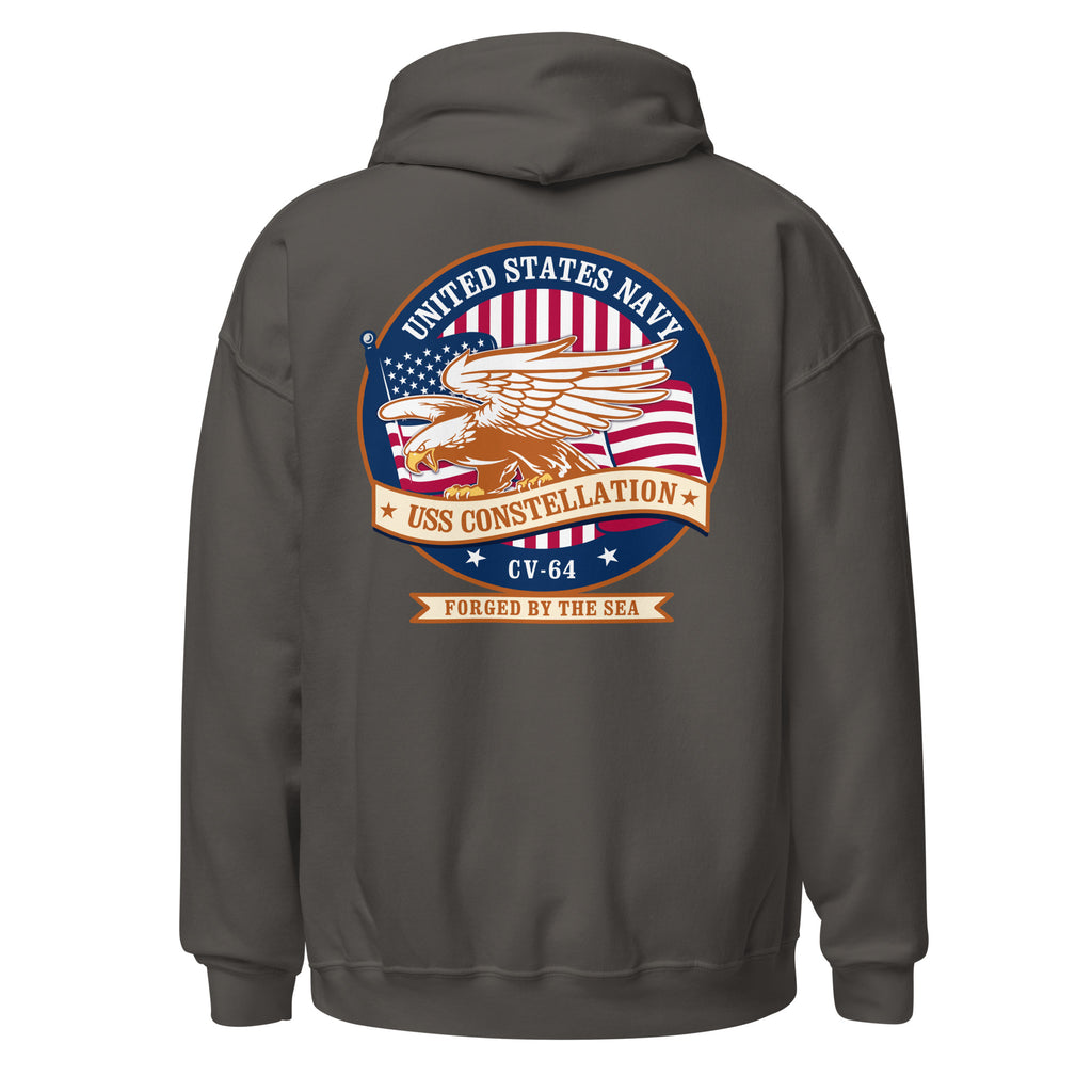 USS Constellation CV-64 Eagle Badge Hoodie