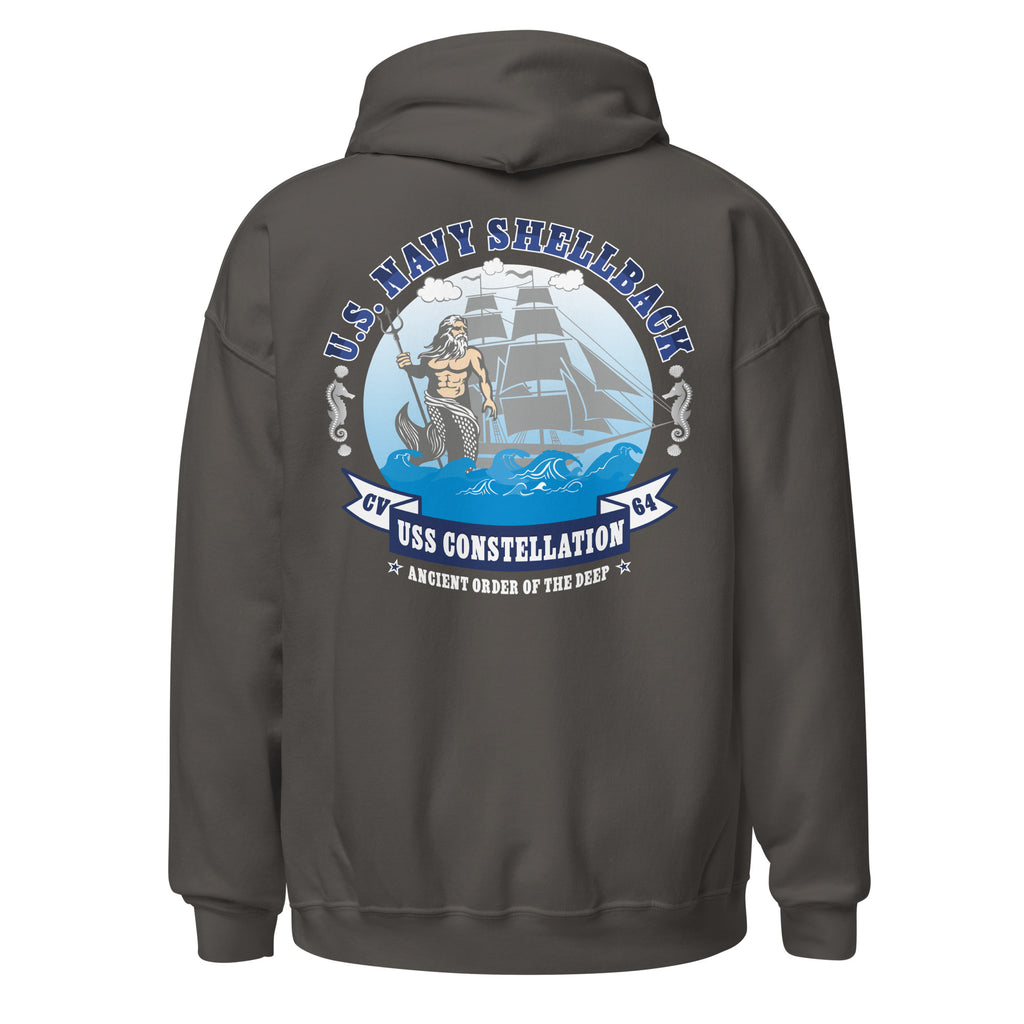 USS Constellation CV-64 Shellback Badge Hoodie
