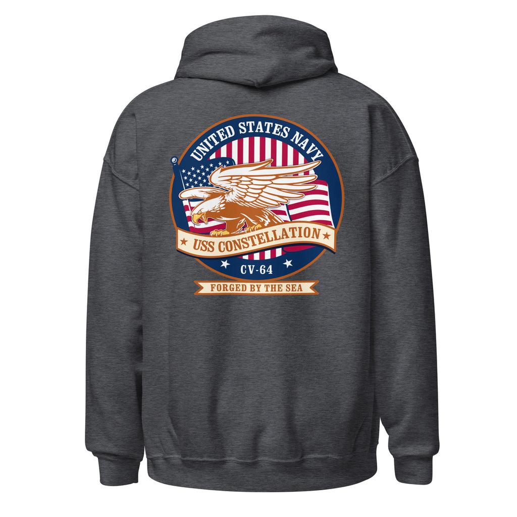 USS Constellation CV-64 Eagle Badge Hoodie