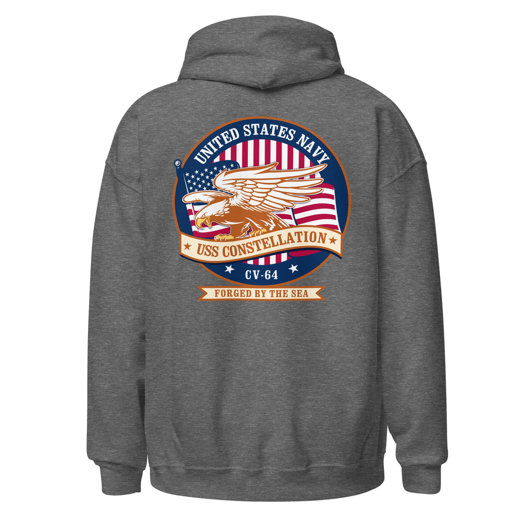 USS Constellation CV-64 Eagle Badge Hoodie