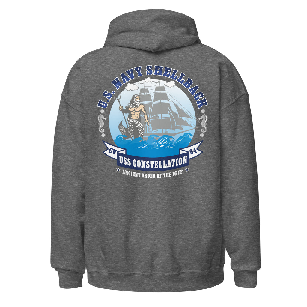 USS Constellation CV-64 Shellback Badge Hoodie