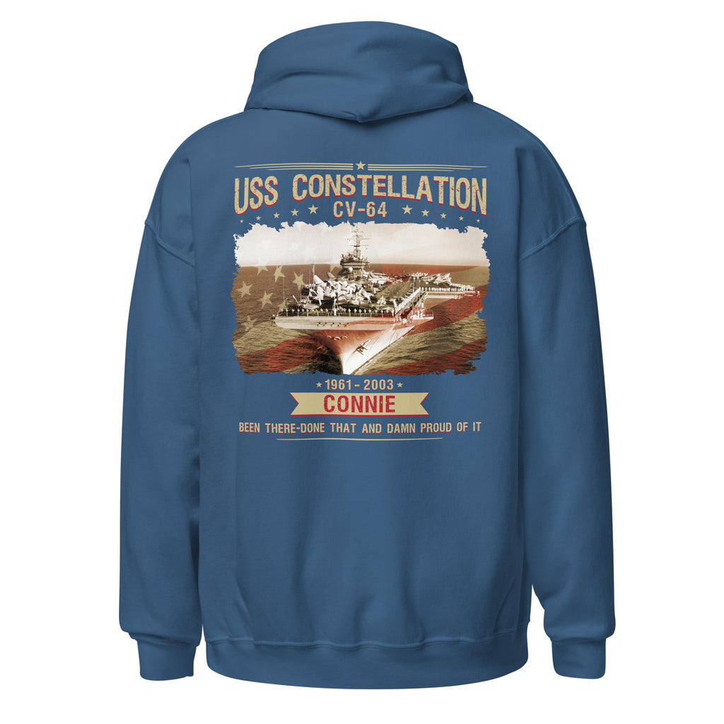 USS Constellation CV-64 Connie Tribute Hoodie