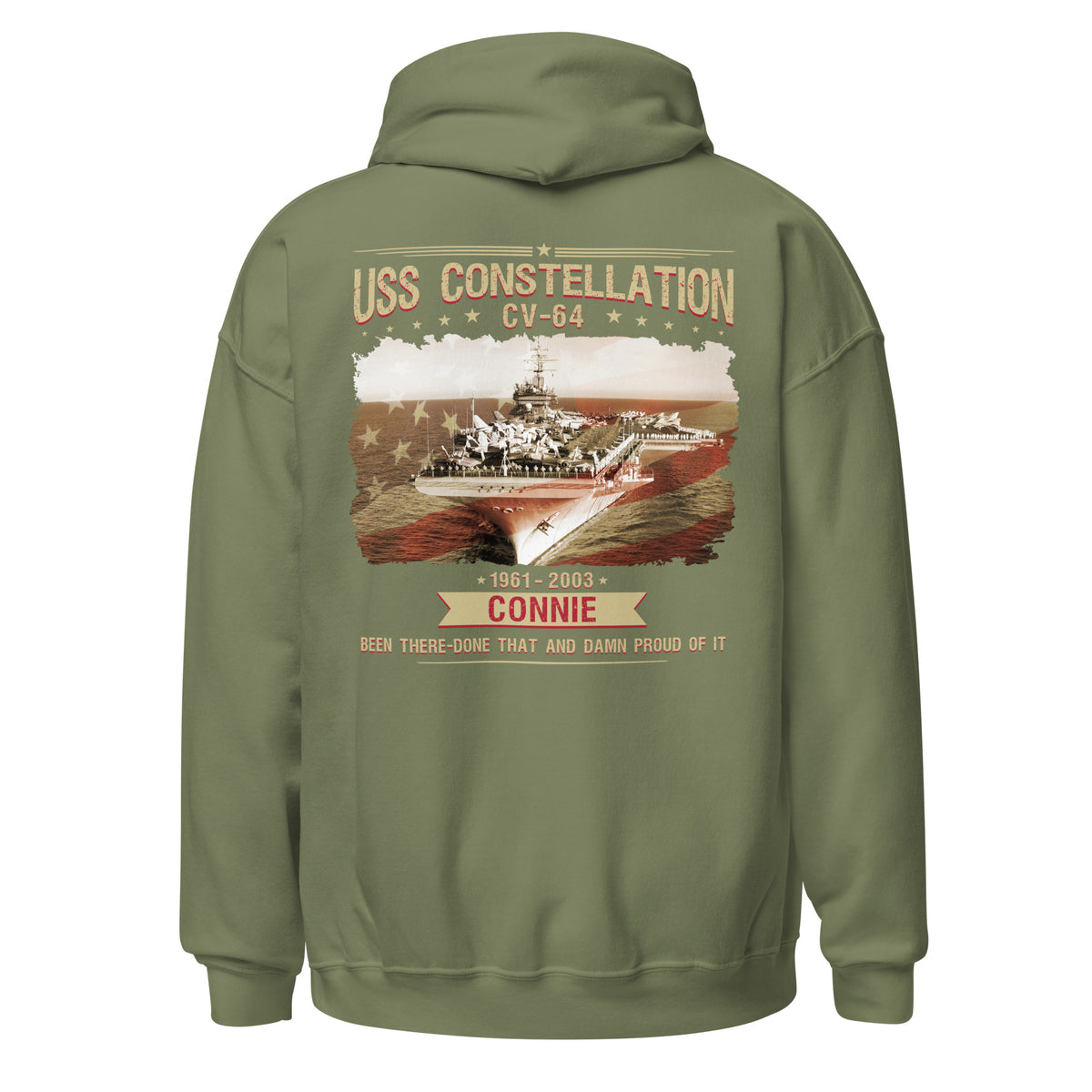 USS Constellation CV-64 Connie Tribute Hoodie