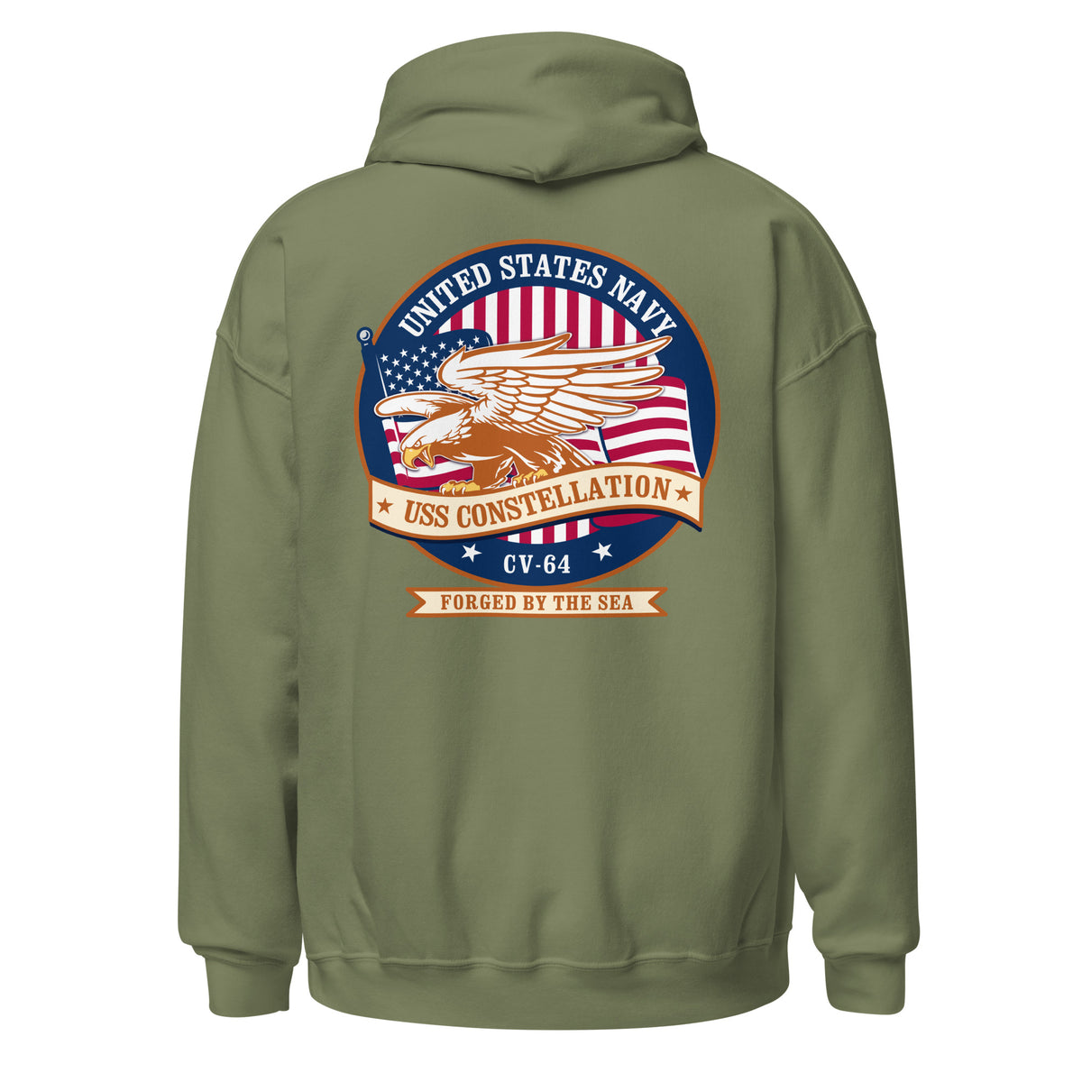 USS Constellation CV-64 Eagle Badge Hoodie