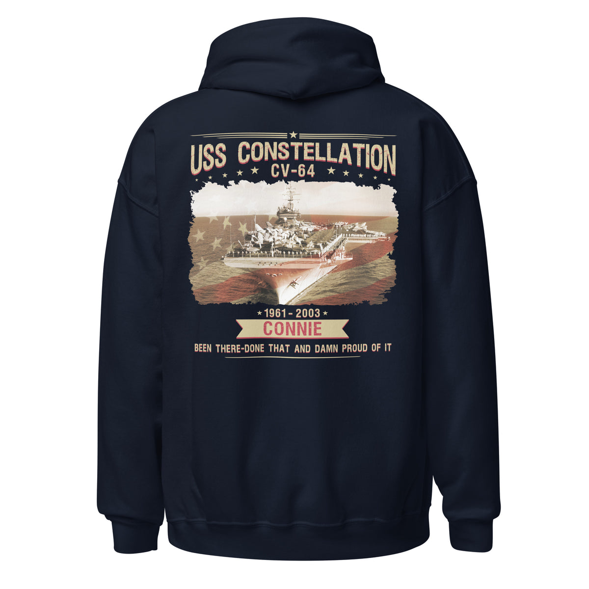 USS Constellation CV-64 Connie Tribute Hoodie