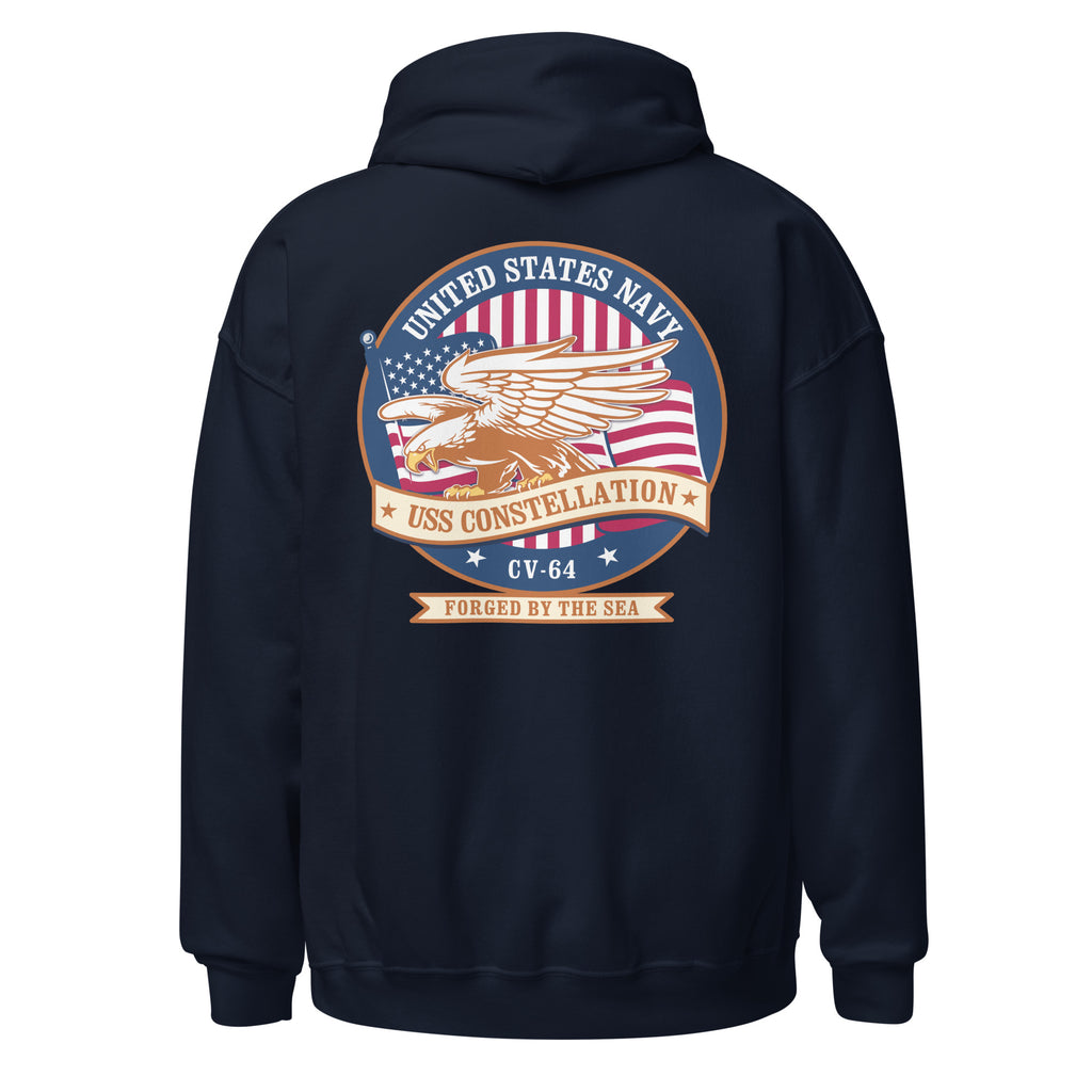 USS Constellation CV-64 Eagle Badge Hoodie