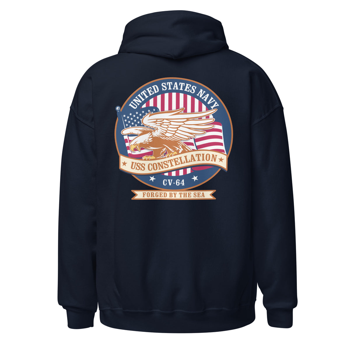 USS Constellation CV-64 Eagle Badge Hoodie