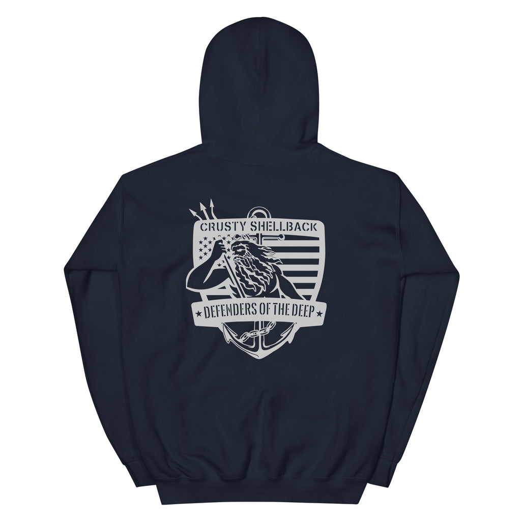 Navy Crusty Shellback Defenders Unisex Hoodie