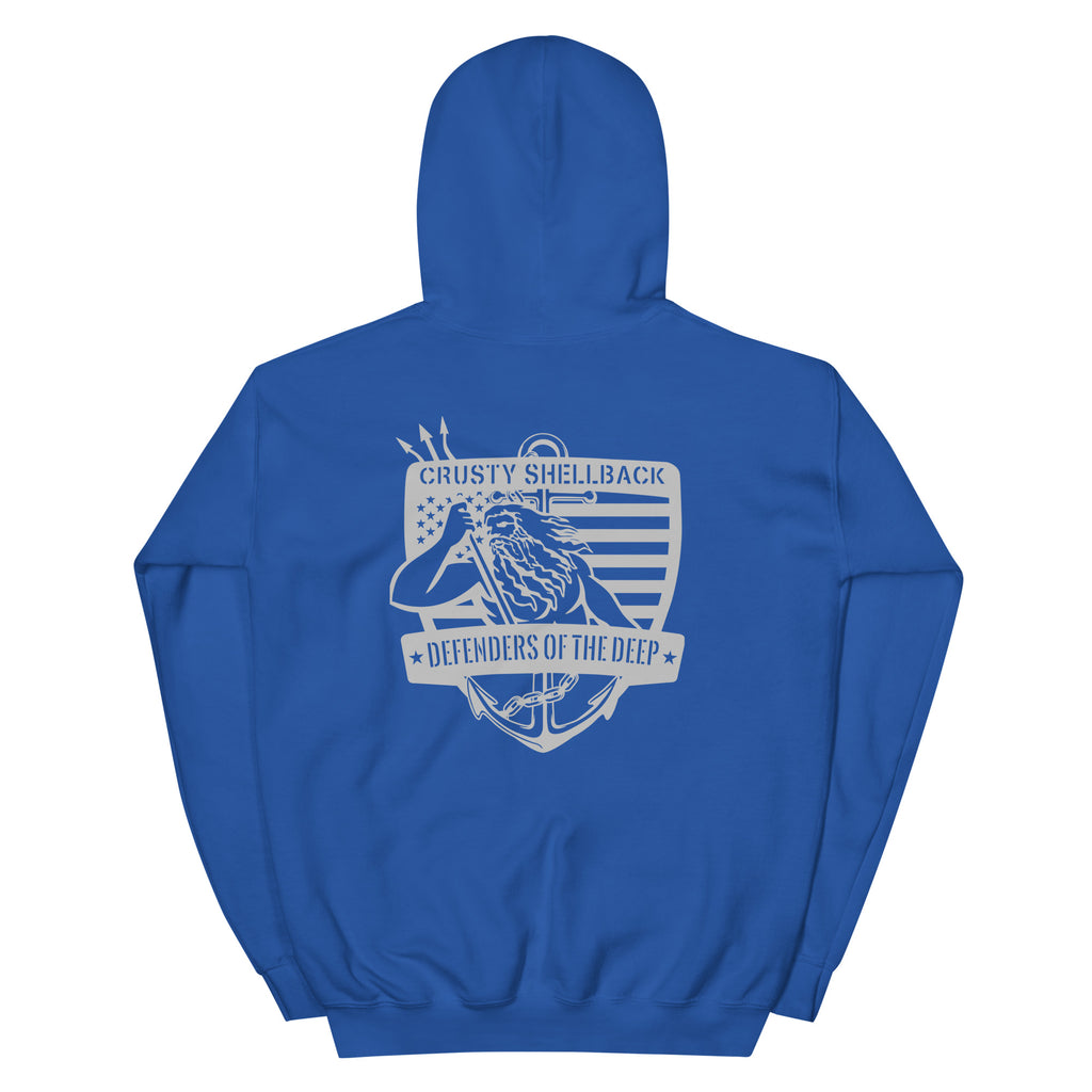 Navy Crusty Shellback Defenders Unisex Hoodie