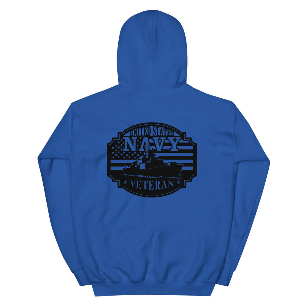 Vintage Ship Navy Veteran Unisex Hoodie