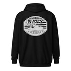 Navy Veteran Warship Zip Hoodie