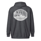 Navy Veteran Warship Zip Hoodie