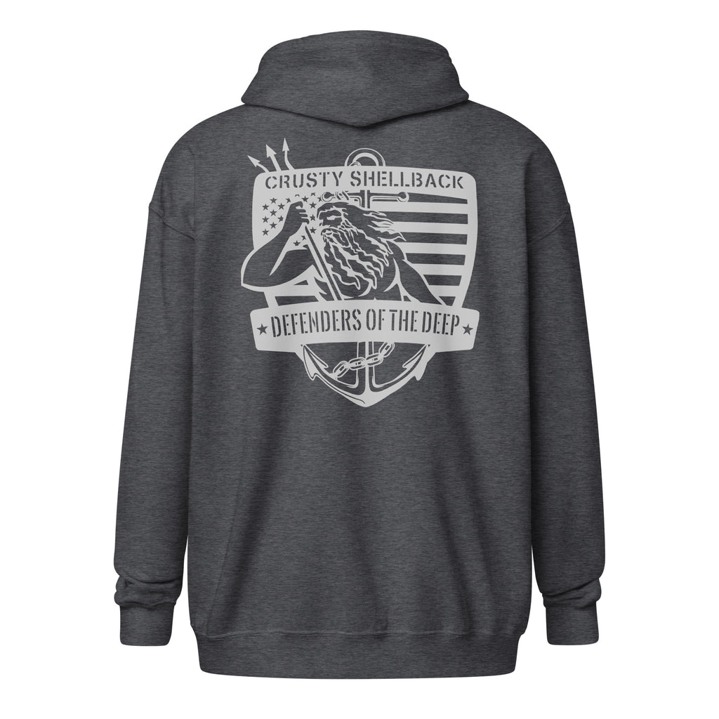 Crusty Shellback Defenders of the Deep Zip Hoodie