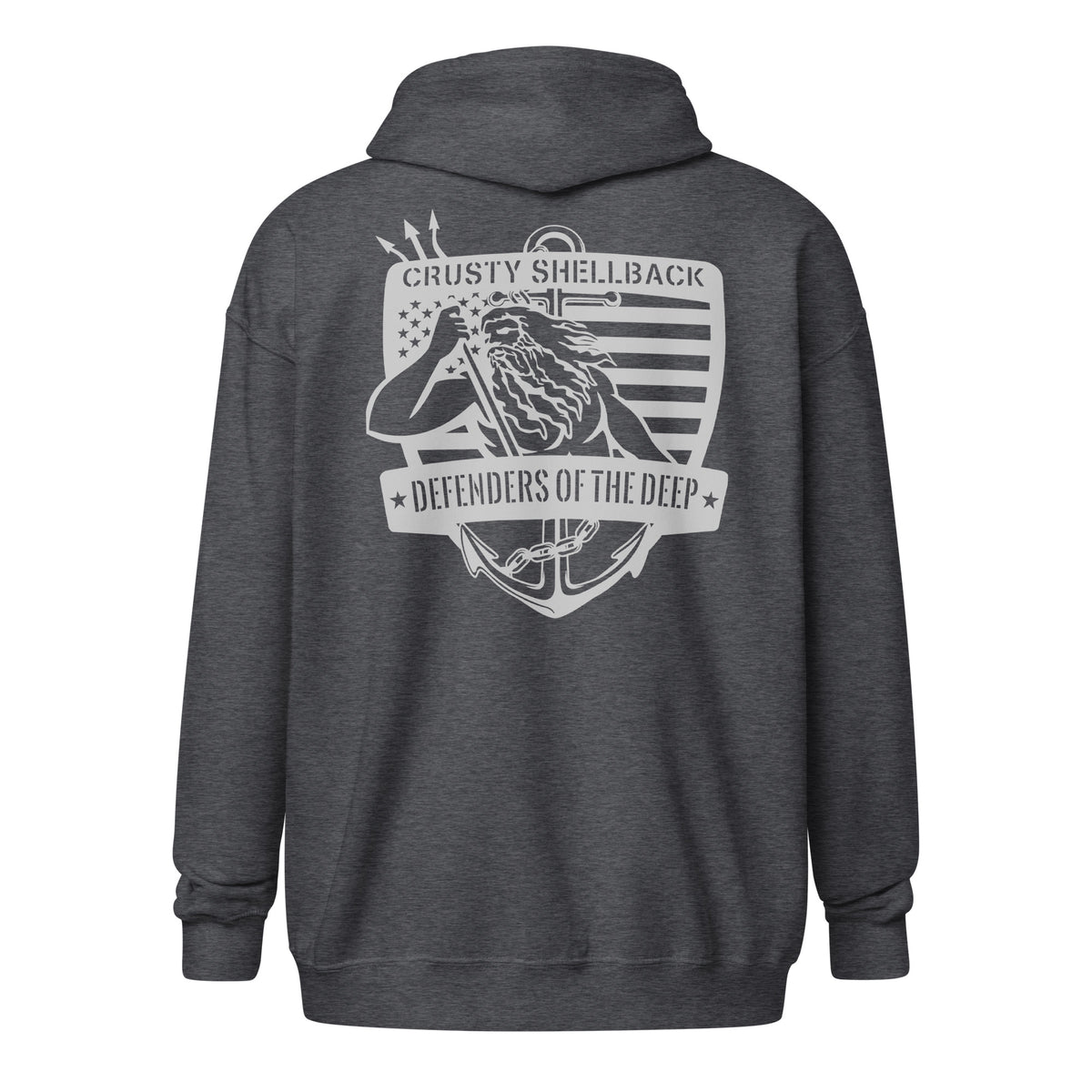 Crusty Shellback Defenders of the Deep Zip Hoodie