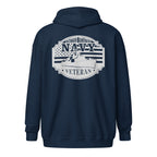 Navy Veteran Warship Zip Hoodie