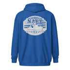 Navy Veteran Warship Zip Hoodie