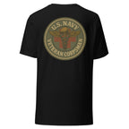 Navy Veteran Corpsman Round Badge Tee