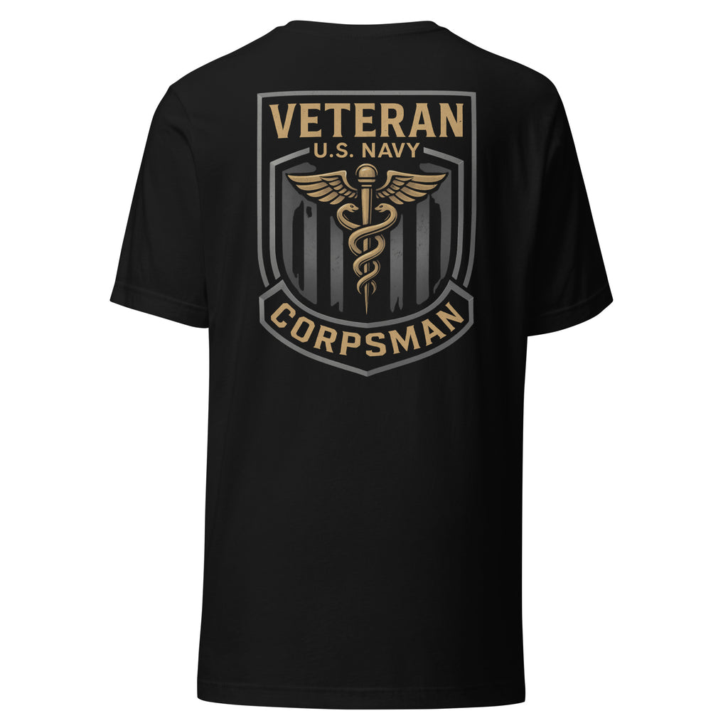 Navy Veteran Corpsman Shield Tee