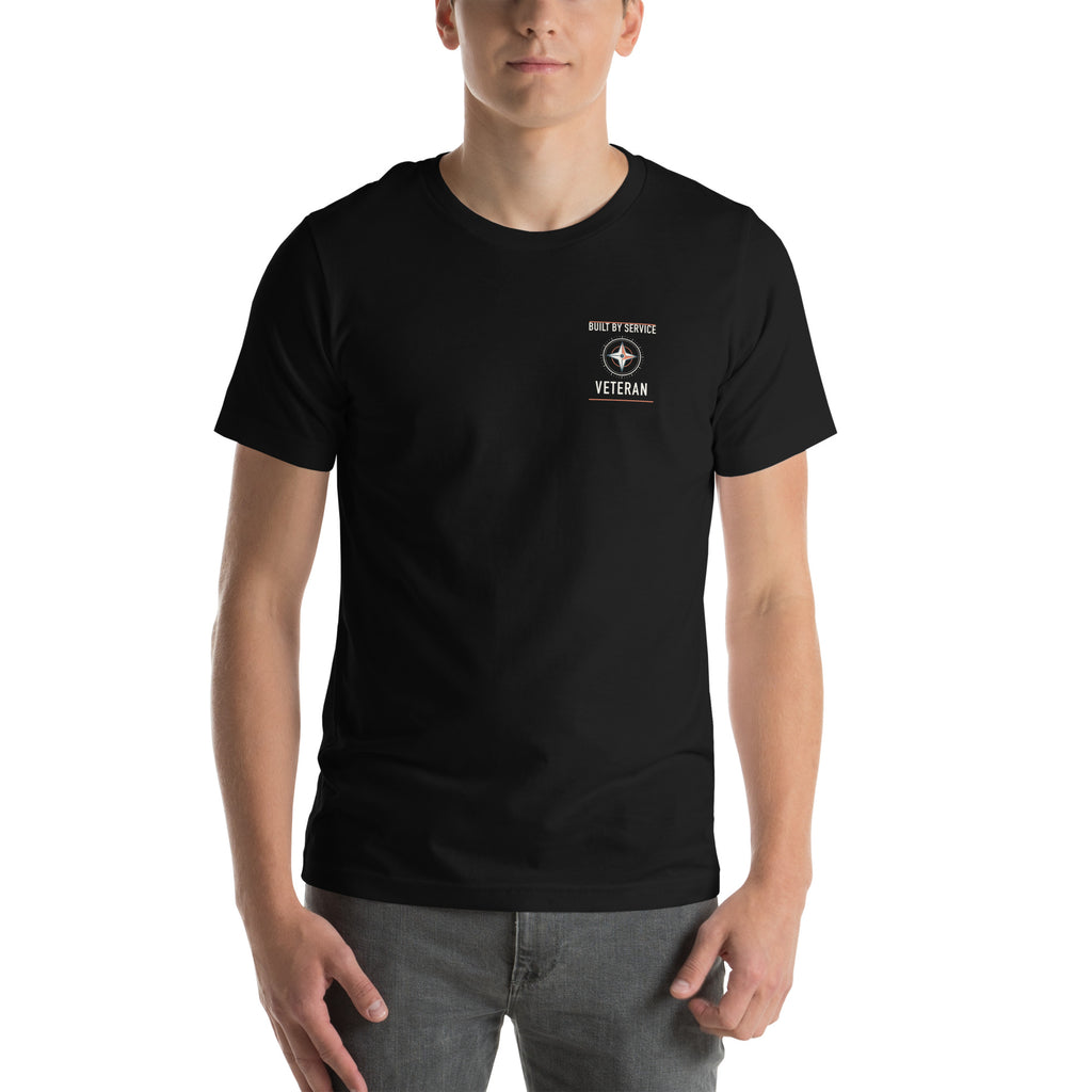 Built by Service Veteran T-Shirt | Front & Back Print