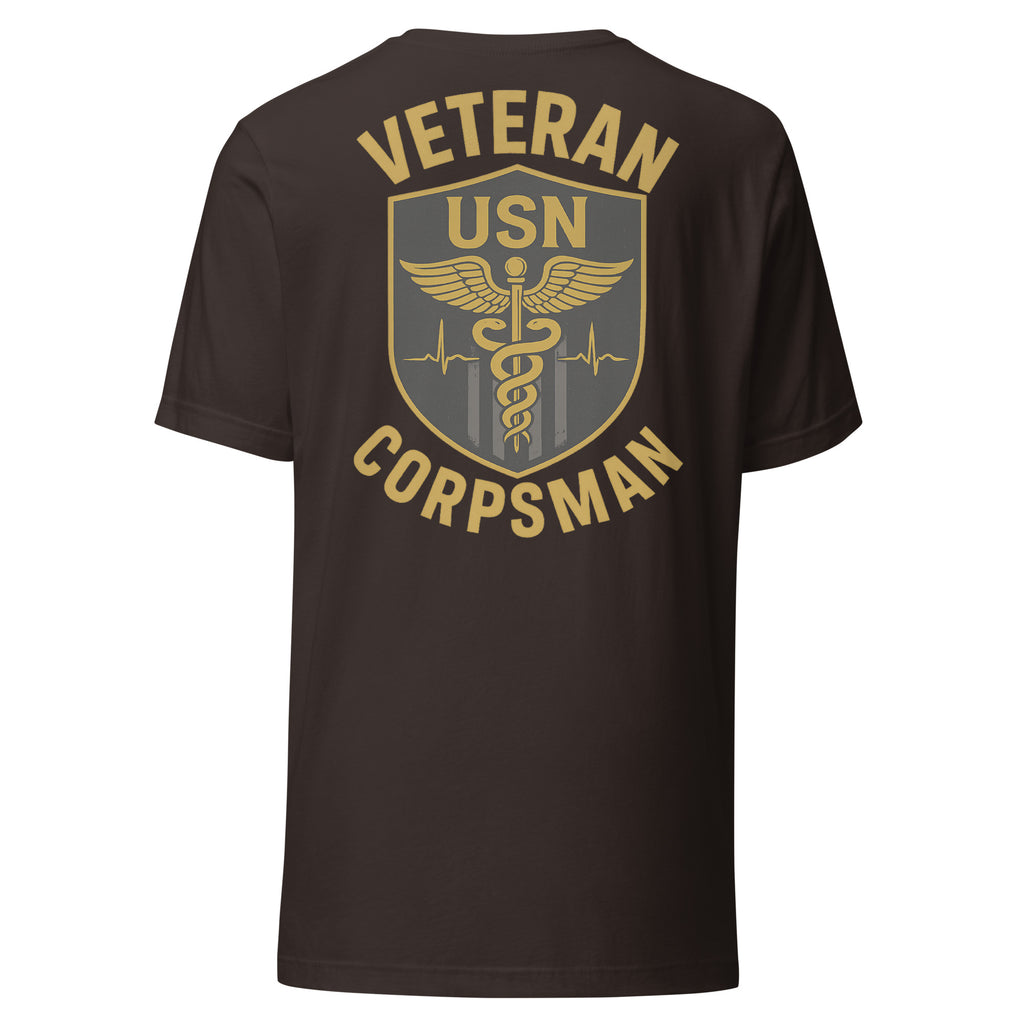 Navy Veteran Corpsman Heartbeat Tee