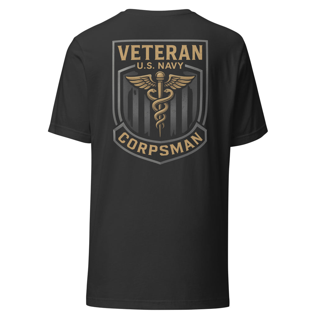 Navy Veteran Corpsman Shield Tee