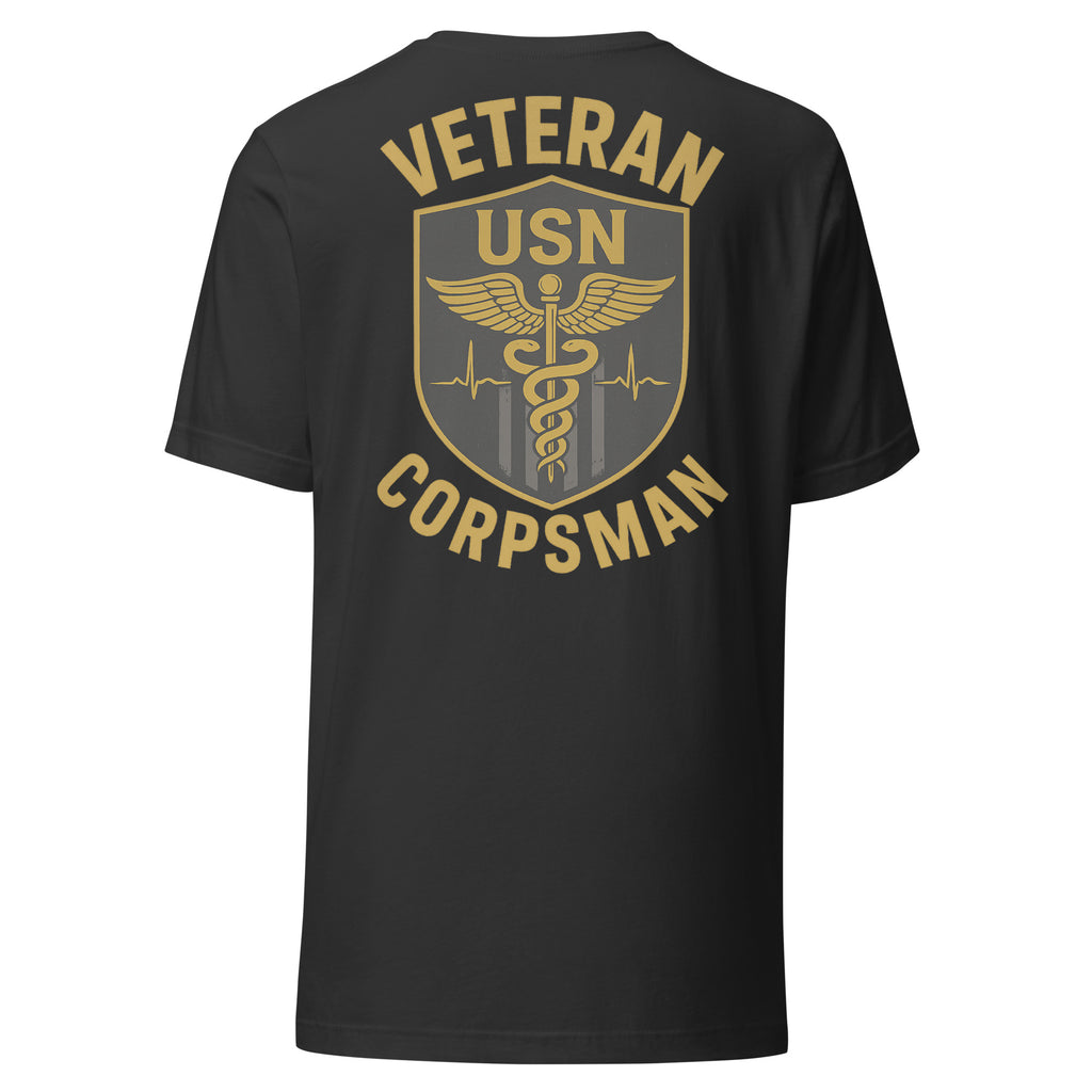 Navy Veteran Corpsman Heartbeat Tee