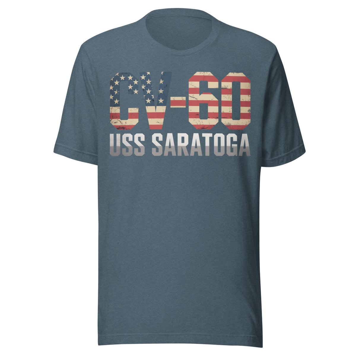 USS Saratoga CV-60 Flag Tee