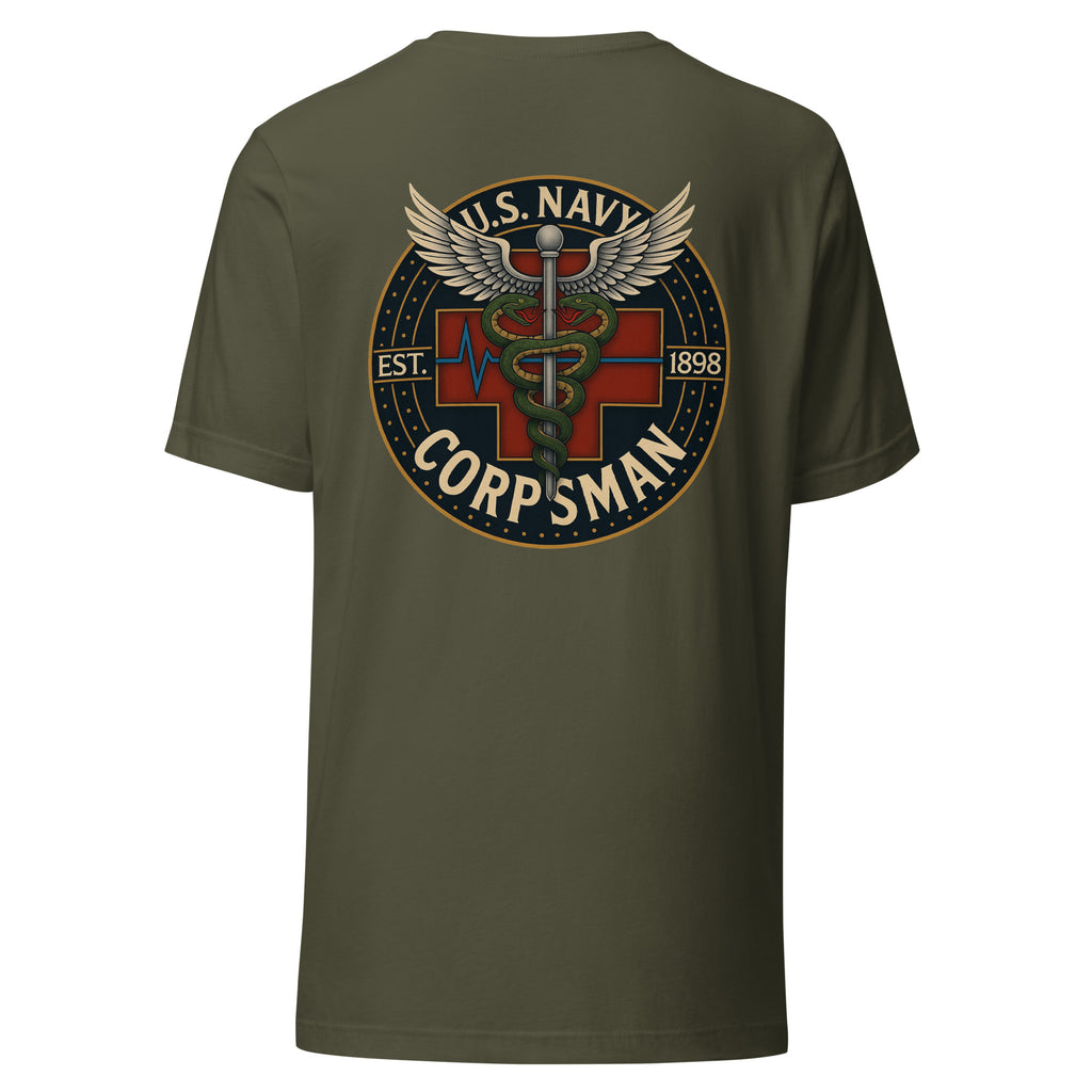 Navy Corpsman 1898 Badge Tee