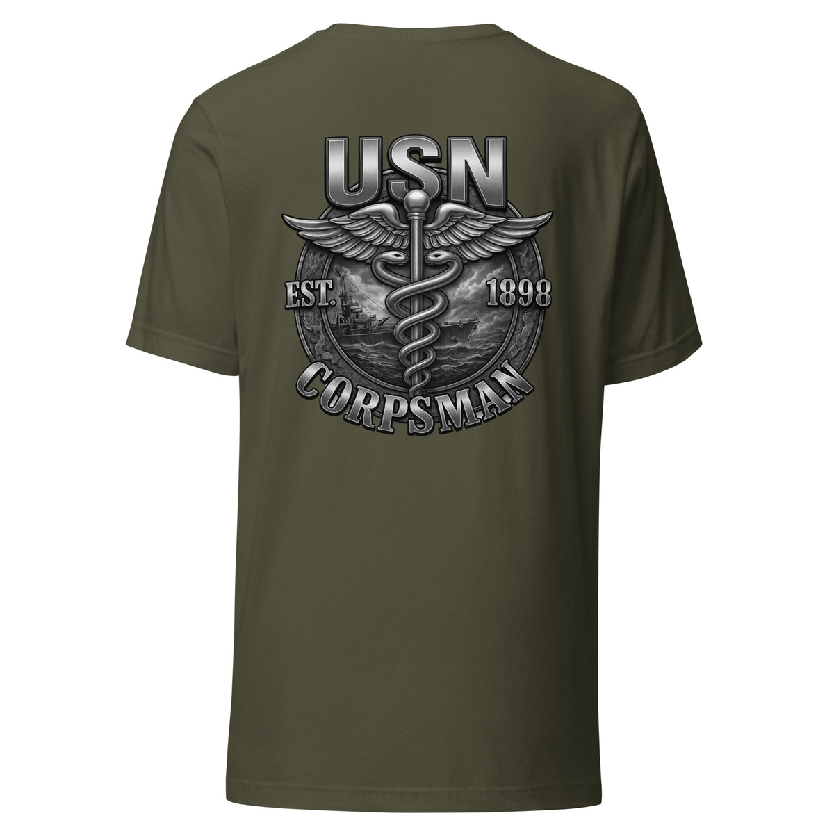 Navy Corpsman Ship Emblem Tee