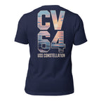 USS Constellation CV-64 Sunset Front & Back Tee